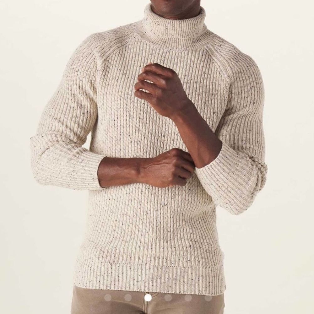 The Normal Brand Turtleneck Shaker Sweater